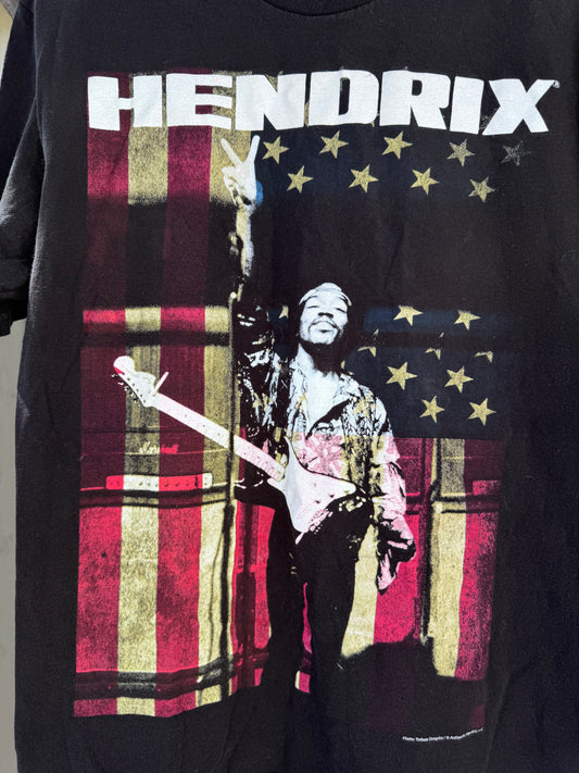 Jimi Hendrix American Flag Graphic Tee – Authentic Hendrix 2017 Sz L