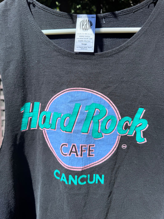 Vtg Hard Rock Cafe Cancun Sleeveless Tank – Tease Tag Sz L