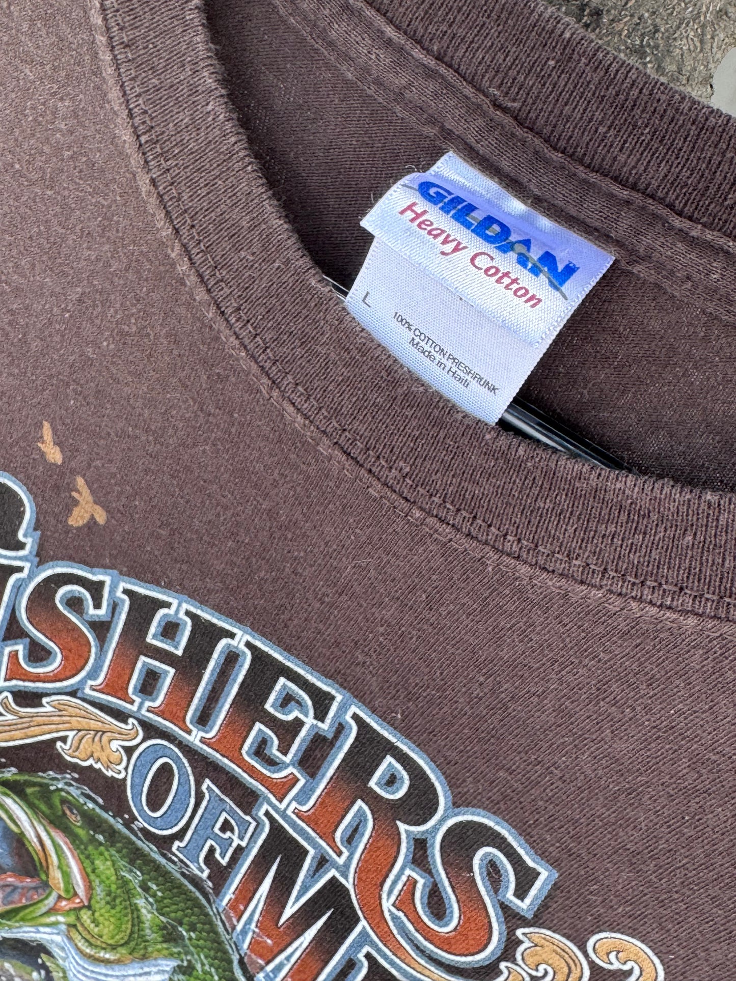 Early 2000’s Kerusso “Fishers of Men” Christian Graphic Tee Sz L