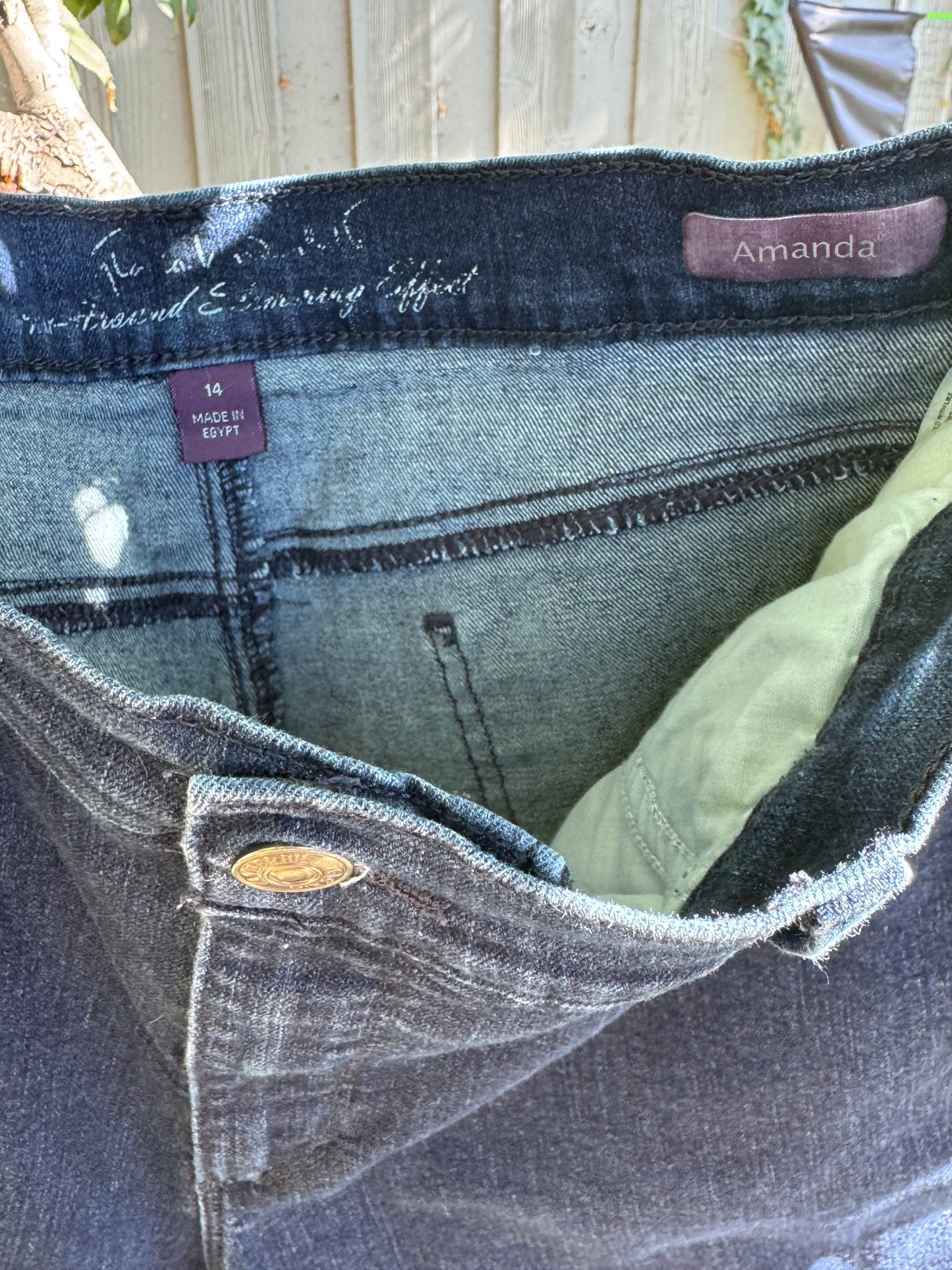 Gloria Vanderbilt Amanda Denim Shorts Women’s Sz 14