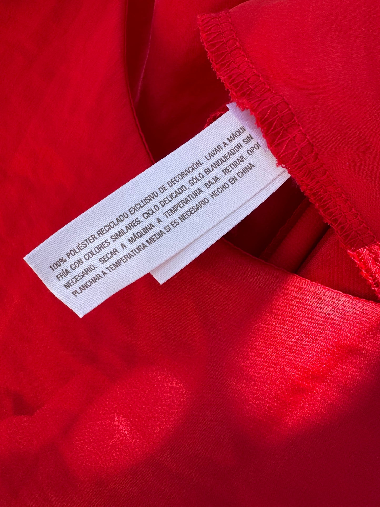 Auden Red Satin Midi Nightgown Sleep Dress Sz S