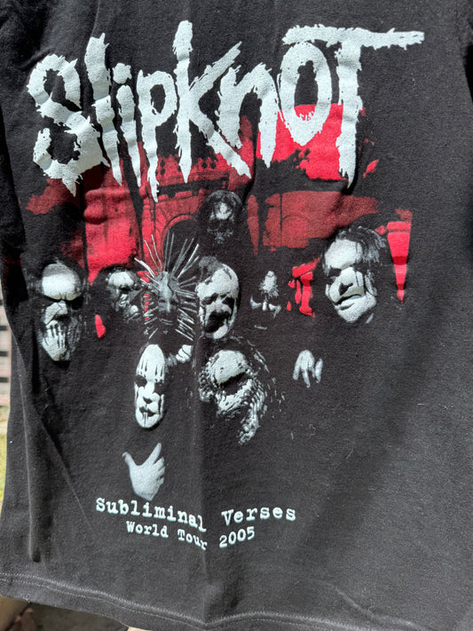 Slipknot Subliminal Verses World Tour 2005 Graphic Tee Size XS