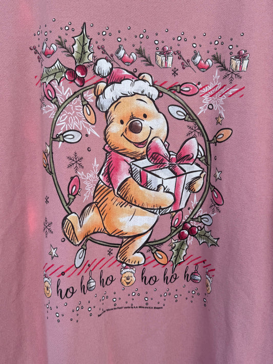 Winnie The Pooh Christmas Graphic Crewneck Sz L