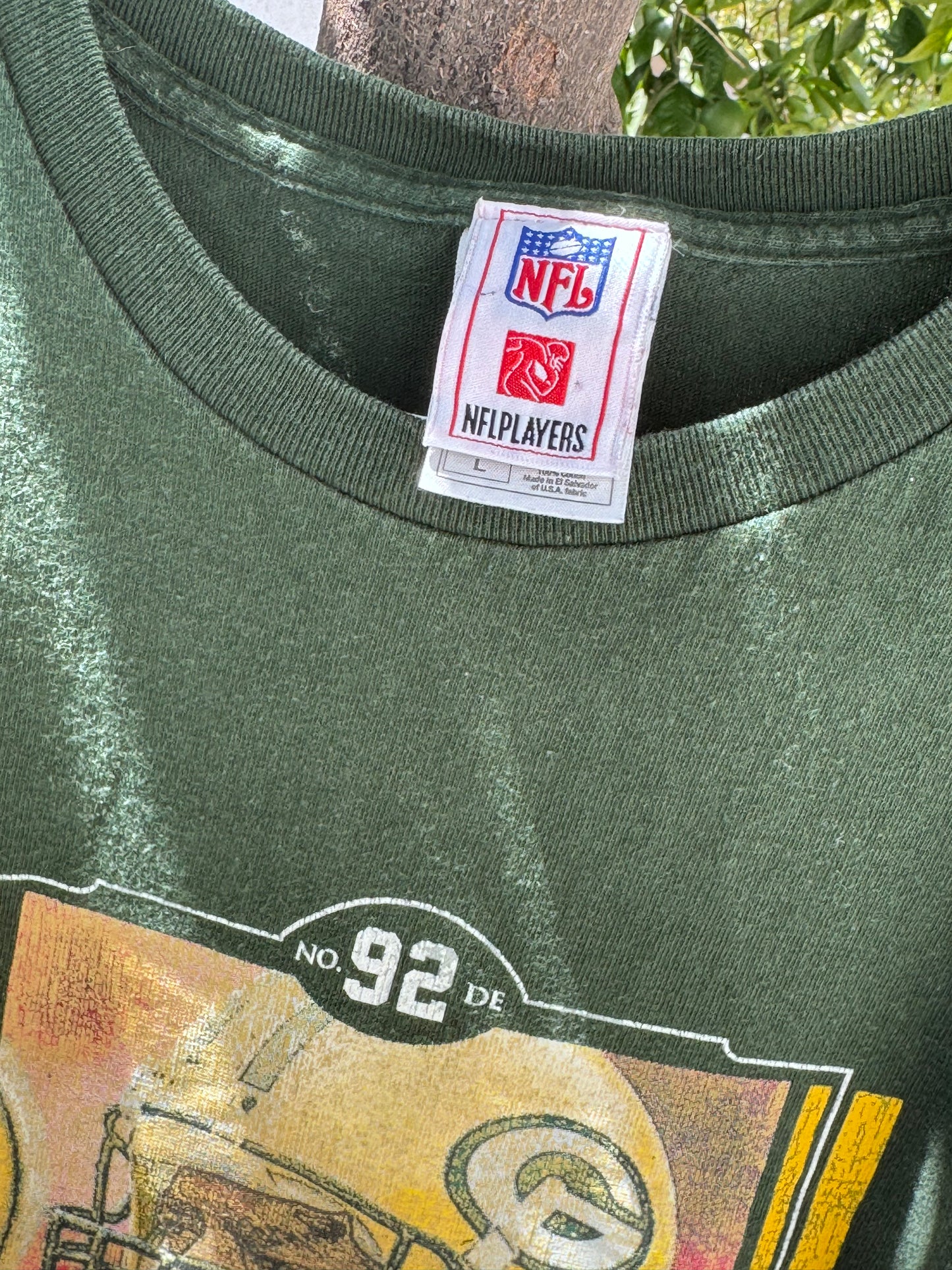 Vtg 90’s Reggie White Green Bay Packers NFL Players Licensed Tee Sz Large