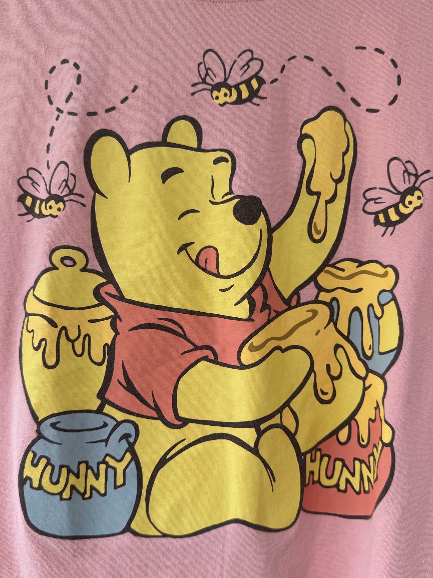 Disney Winnie the Pooh Pink Cropped Tee – Size M