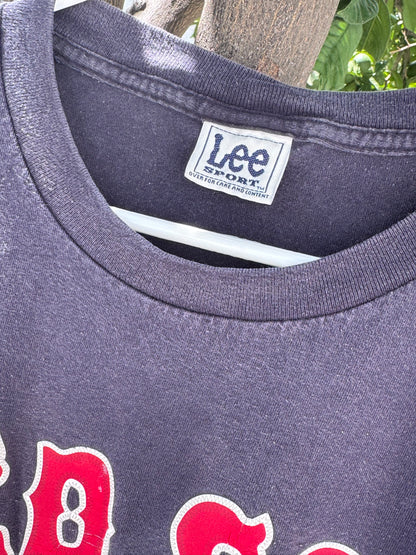 Vtg 90’s Y2K Lee Sport Boston Red Sox MLB Navy Tee Sz XL