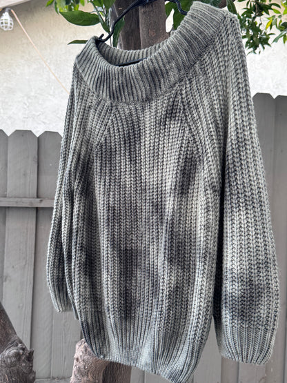 New Off The Shoulder Chunky Knit Sweater Sz S
