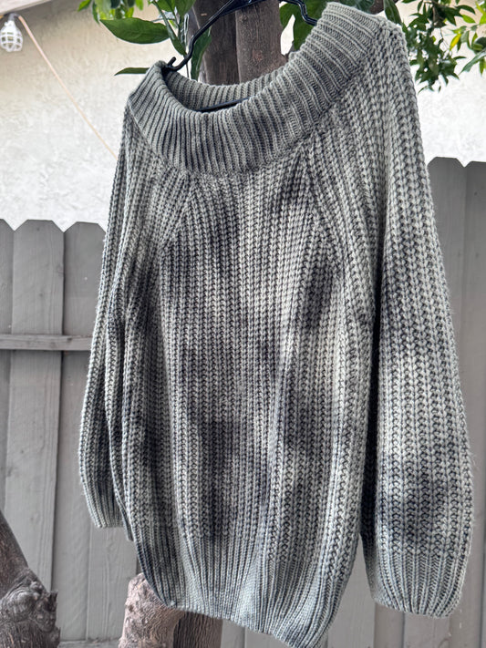 New Off The Shoulder Chunky Knit Sweater Sz S