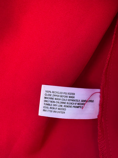 NEW A New Day Tie-Front Bright Red Satin Blouse Sz 2X