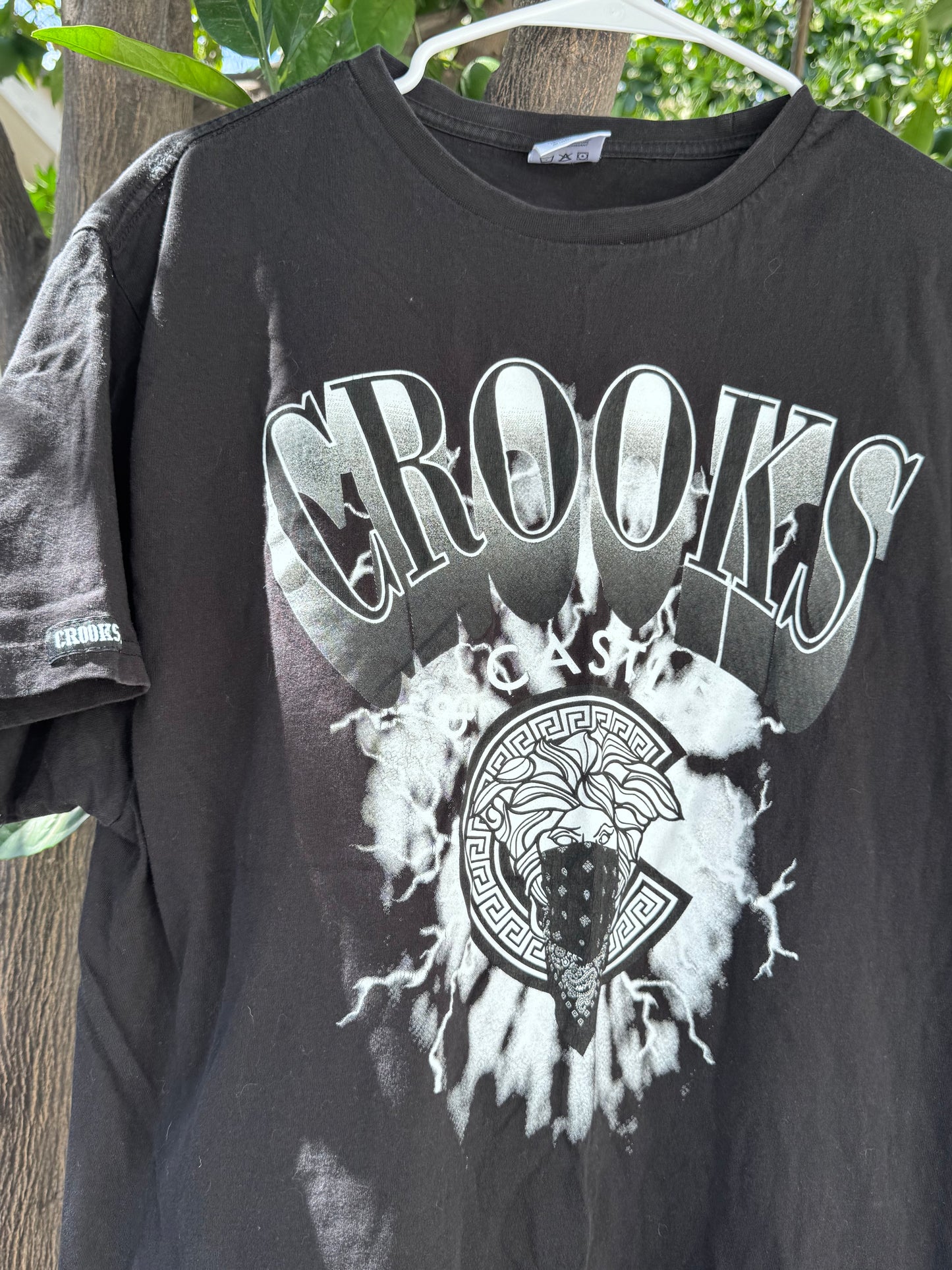 Crooks & Castles Medusa Bandana Graphic Tee Sz L