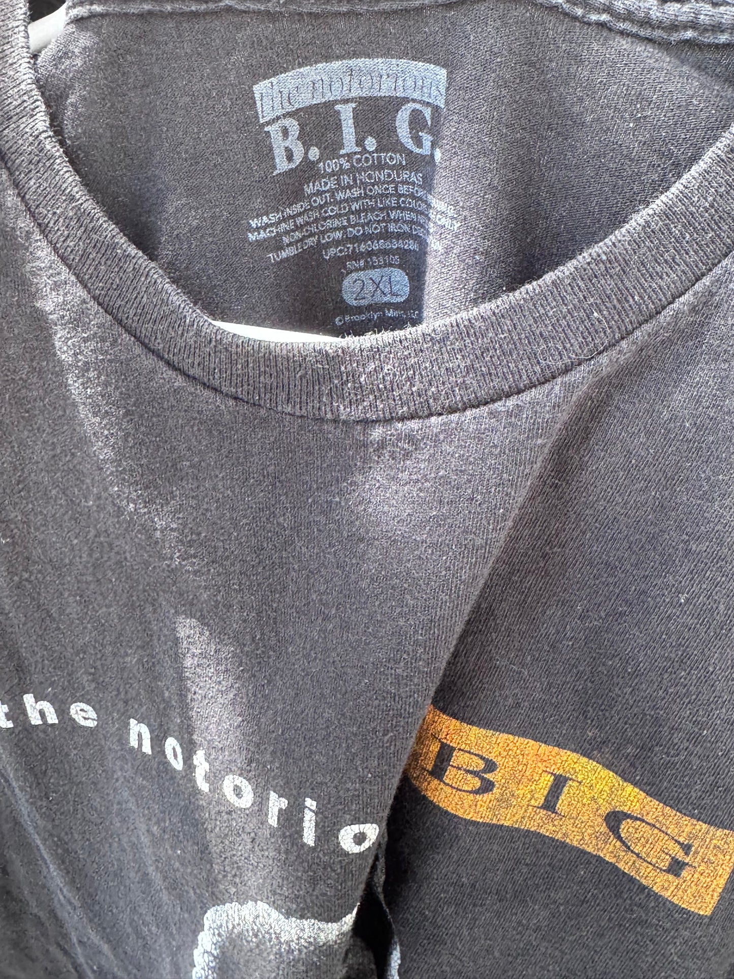 Notorious B.I.G. Ready to Die Album Cover Rap Tee Sz 2X