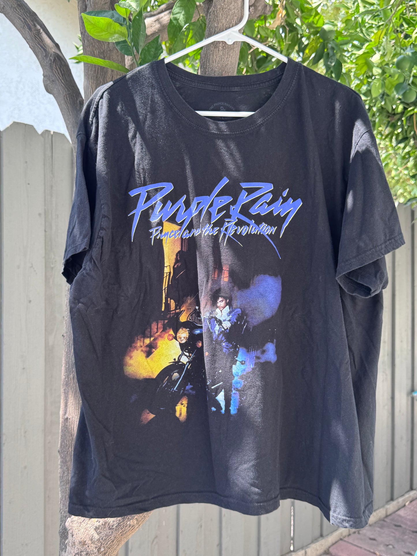 Prince Purple Rain Graphic Tee Sz 2X