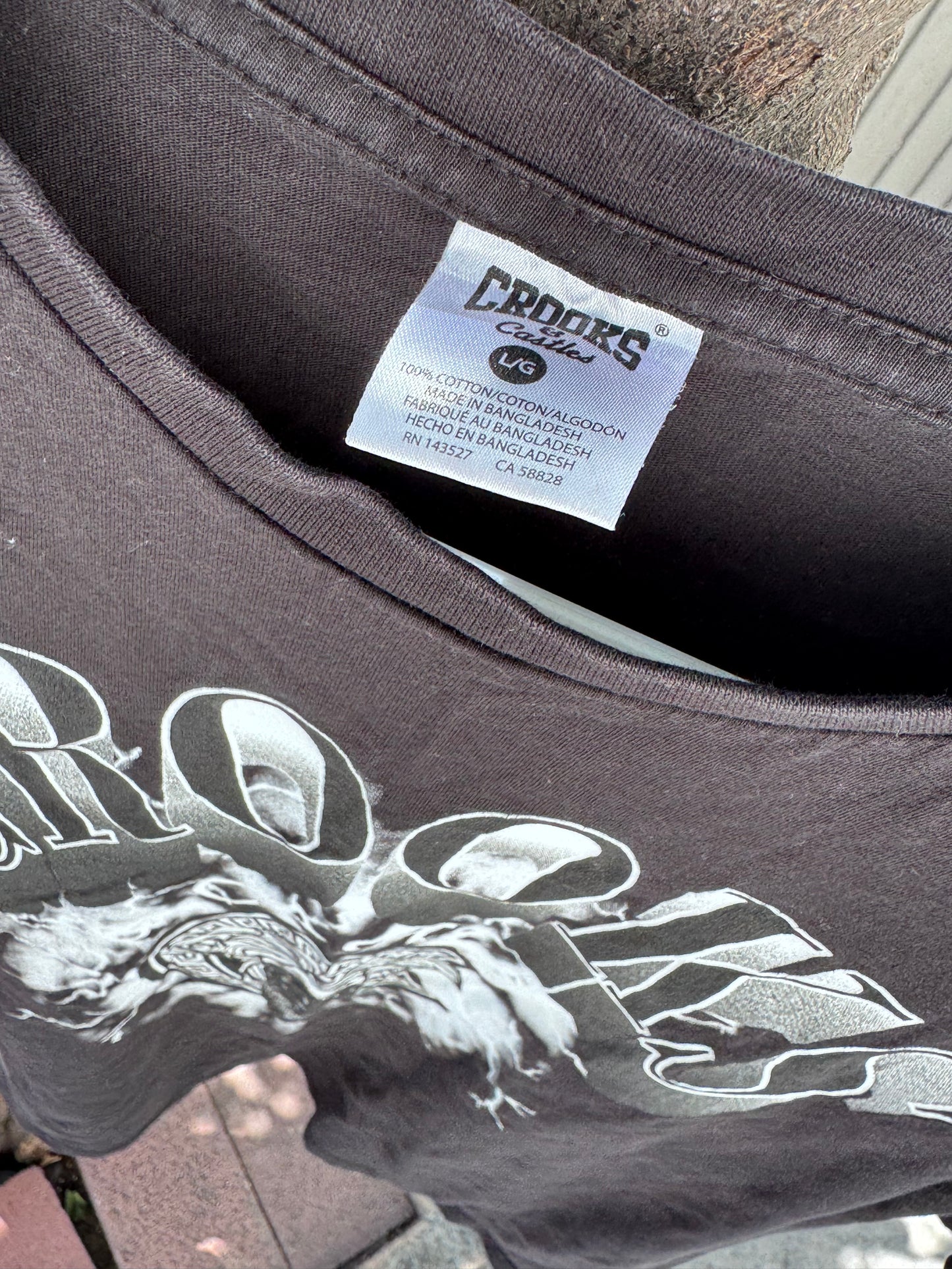 Crooks & Castles Medusa Bandana Graphic Tee Sz L