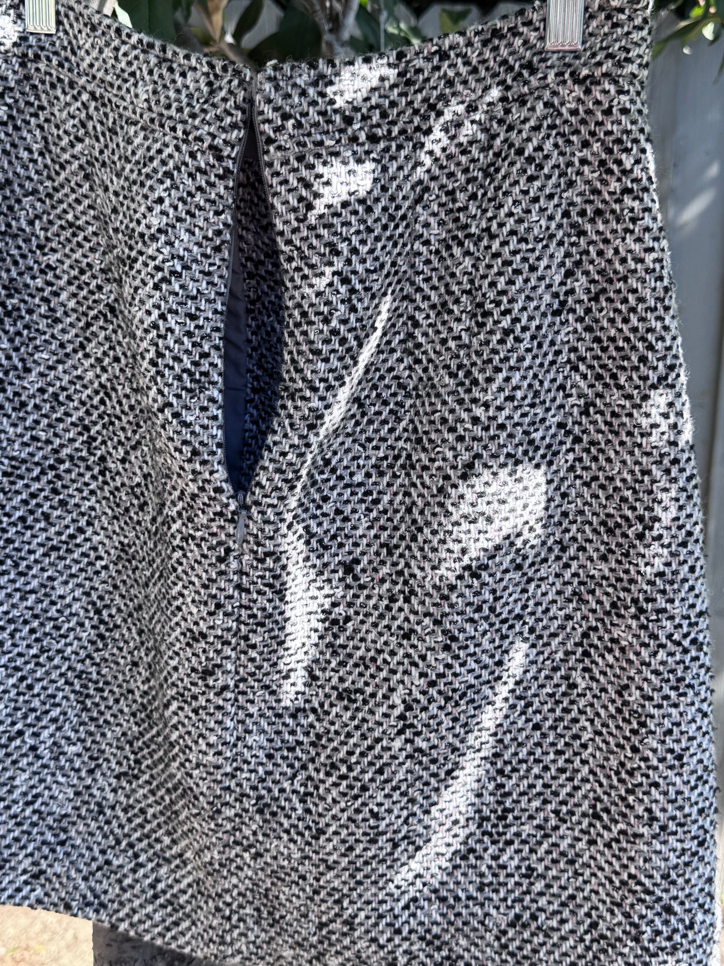 LOFT Button-Front Tweed Mini Skirt – Size 4