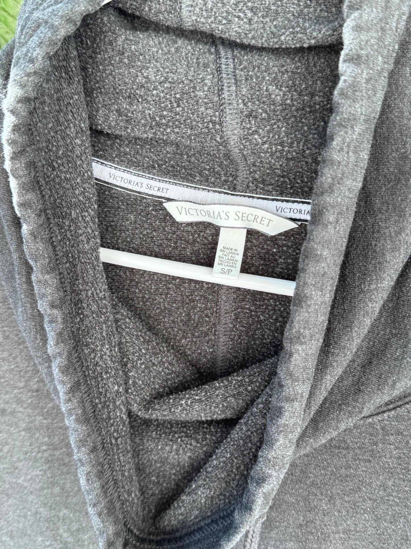 Victoria’s Secret Charcoal Gray Cowl Neck Hoodie Sz S