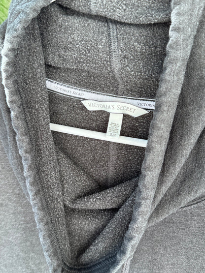 Victoria’s Secret Charcoal Gray Cowl Neck Hoodie Sz S