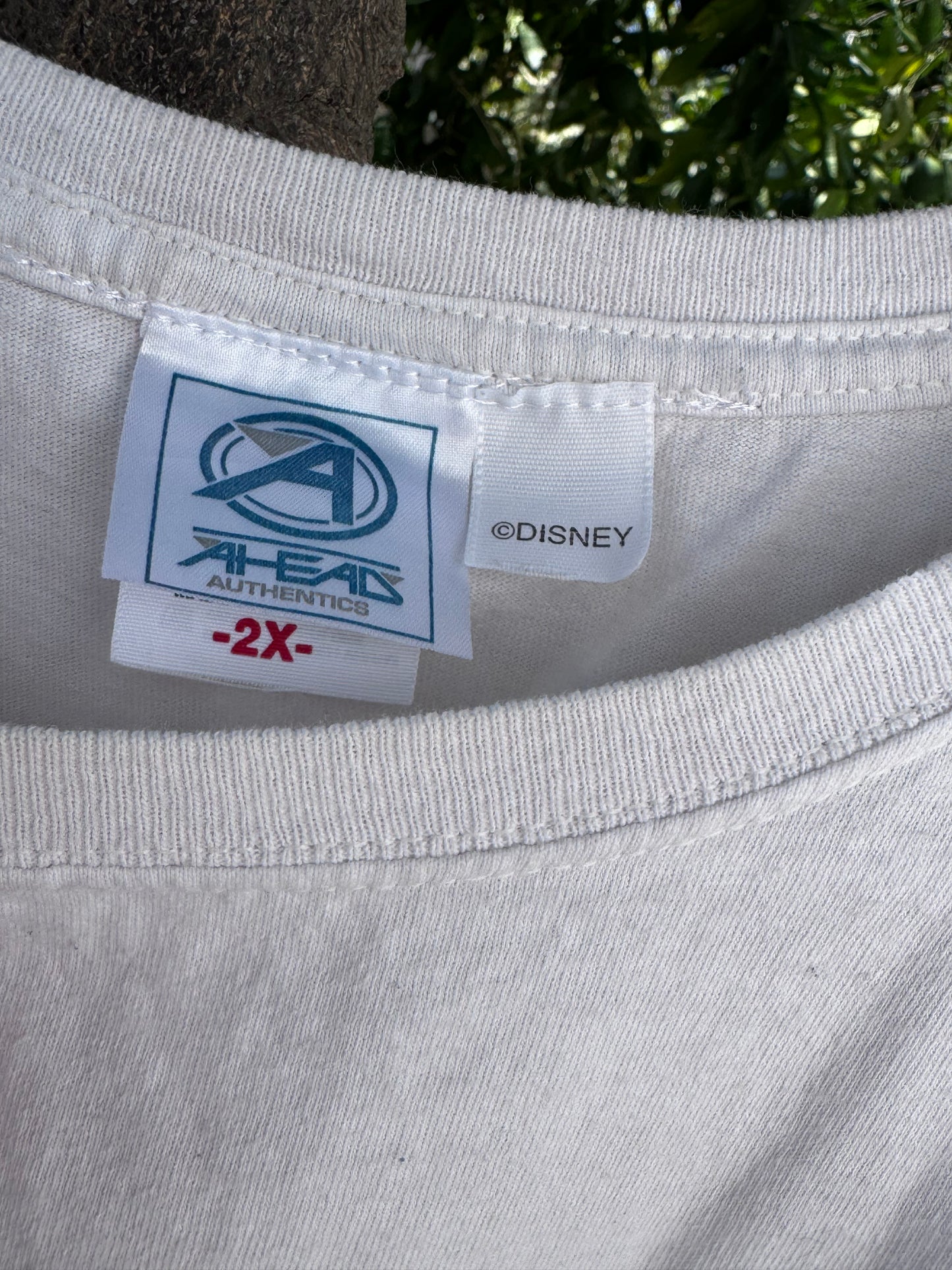 Vtg Ahead Authentics Disney Golf Mickey Mouse Embroidered Tee Sz 2XL