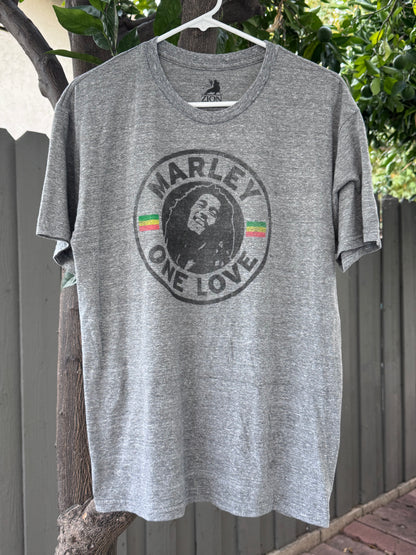Heather Grey Bob Marley Graphic Tee Sz L