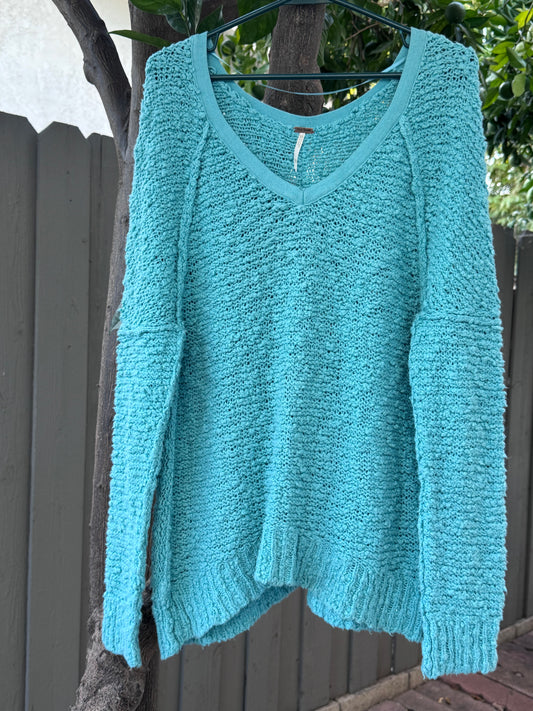 Free People Oversized Knitted Sweater Sz XS