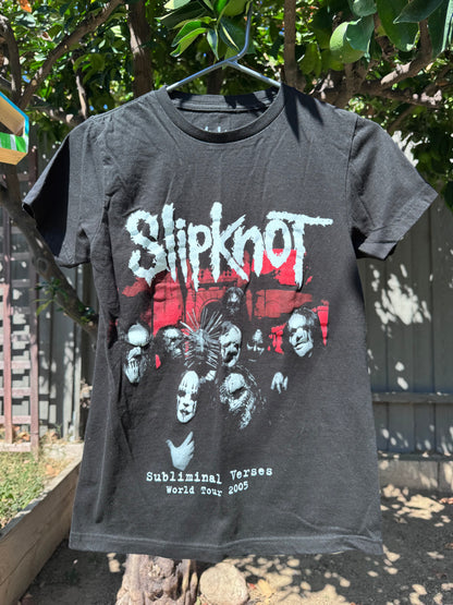 Slipknot Subliminal Verses World Tour 2005 Graphic Tee Size XS