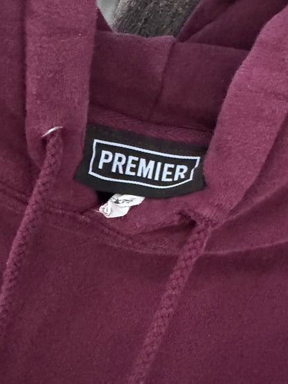 Premier Plum “P Logo” Graphic Hoodie – Size Large