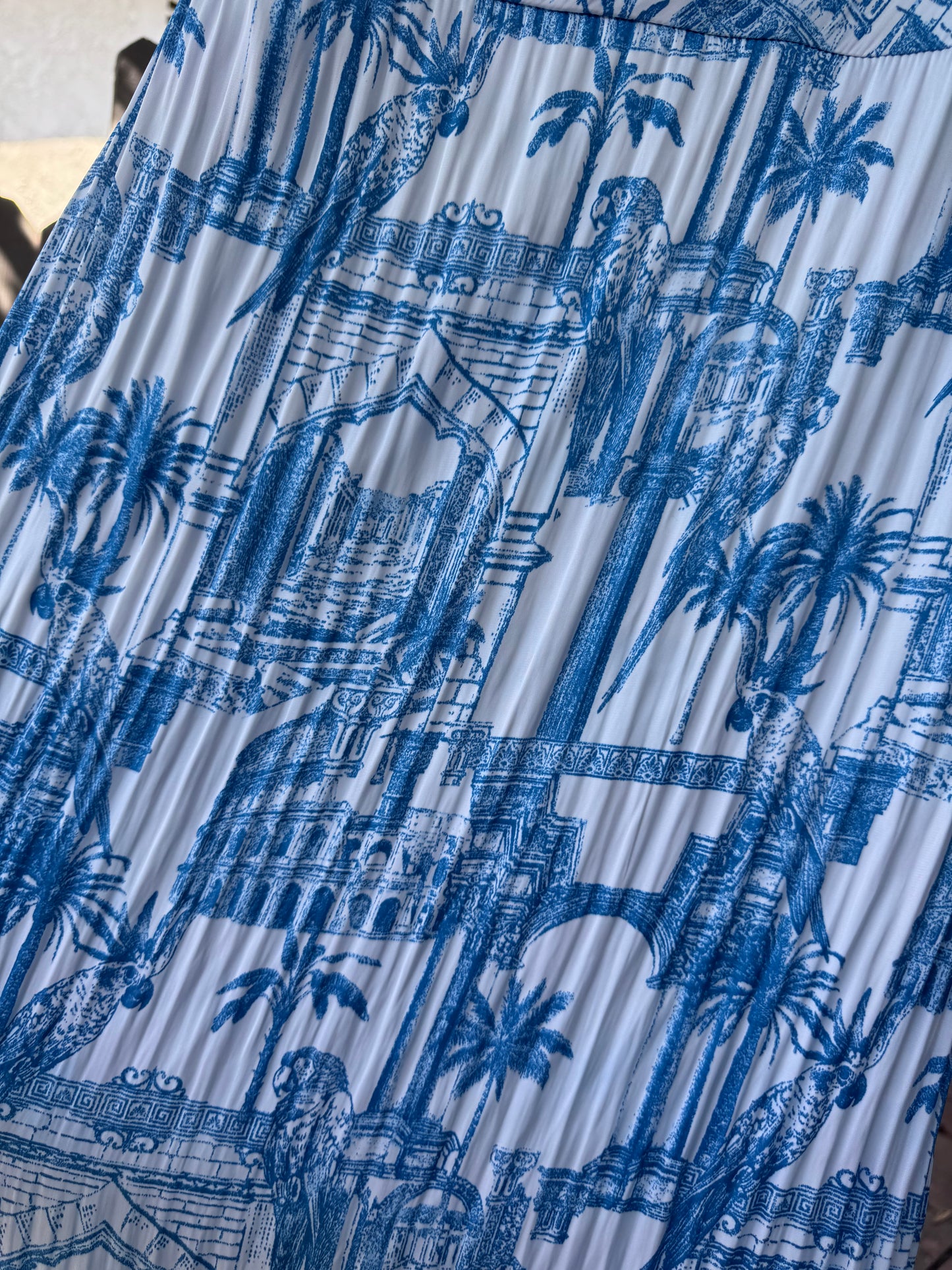 Forever 21 Blue & White Toile Print Slip Dress – Size XL