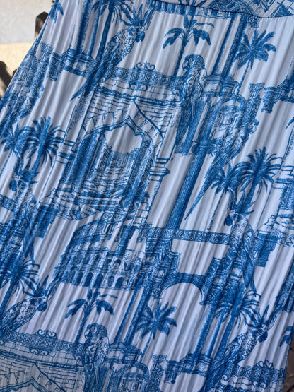 Forever 21 Blue & White Toile Print Slip Dress – Size XL