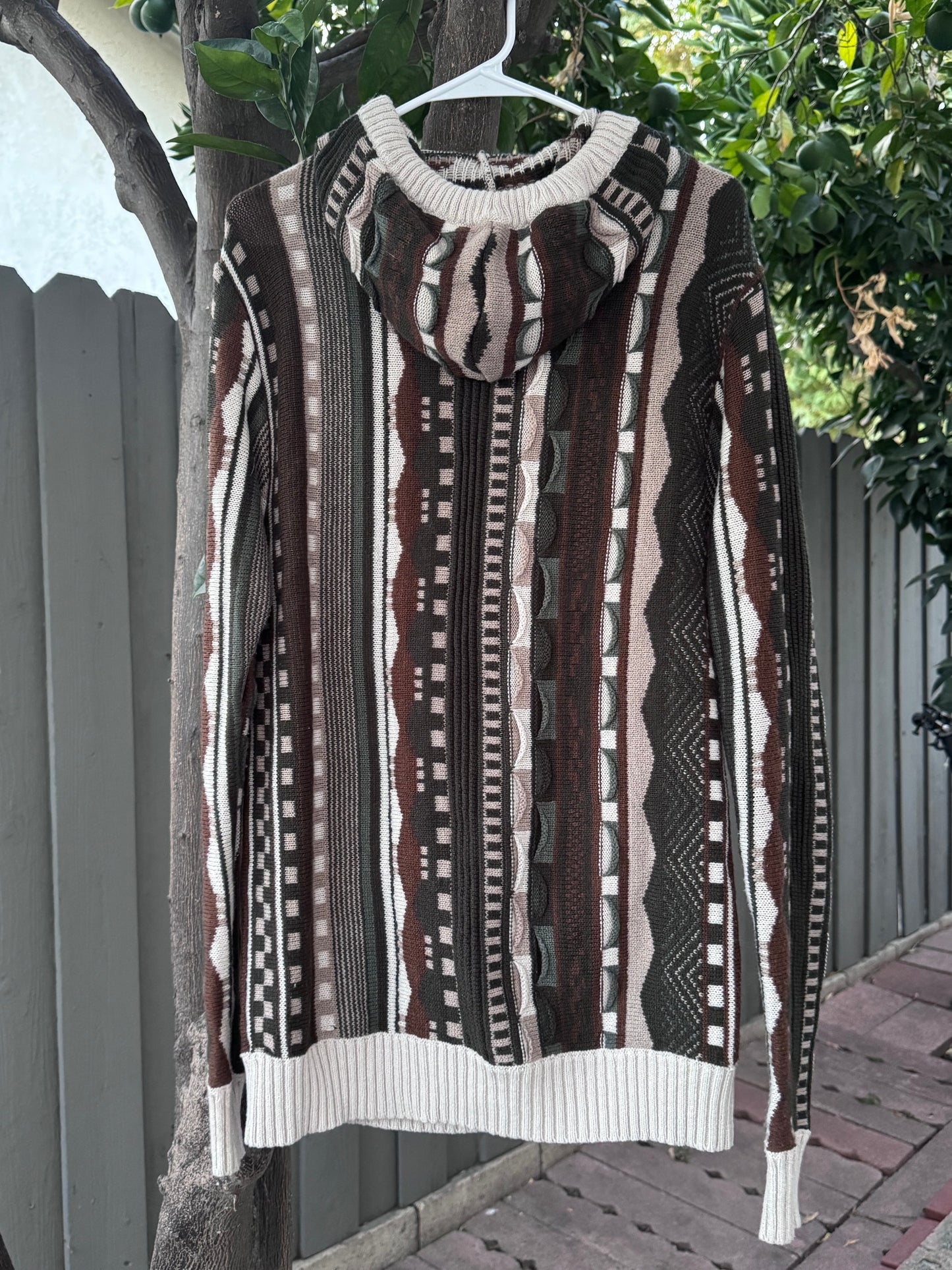 Rue21 Multi-Color Knit Hoodie Sweater – Size Large