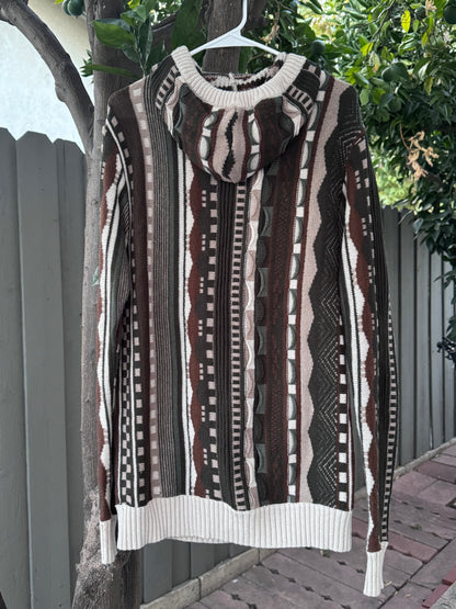 Rue21 Multi-Color Knit Hoodie Sweater – Size Large