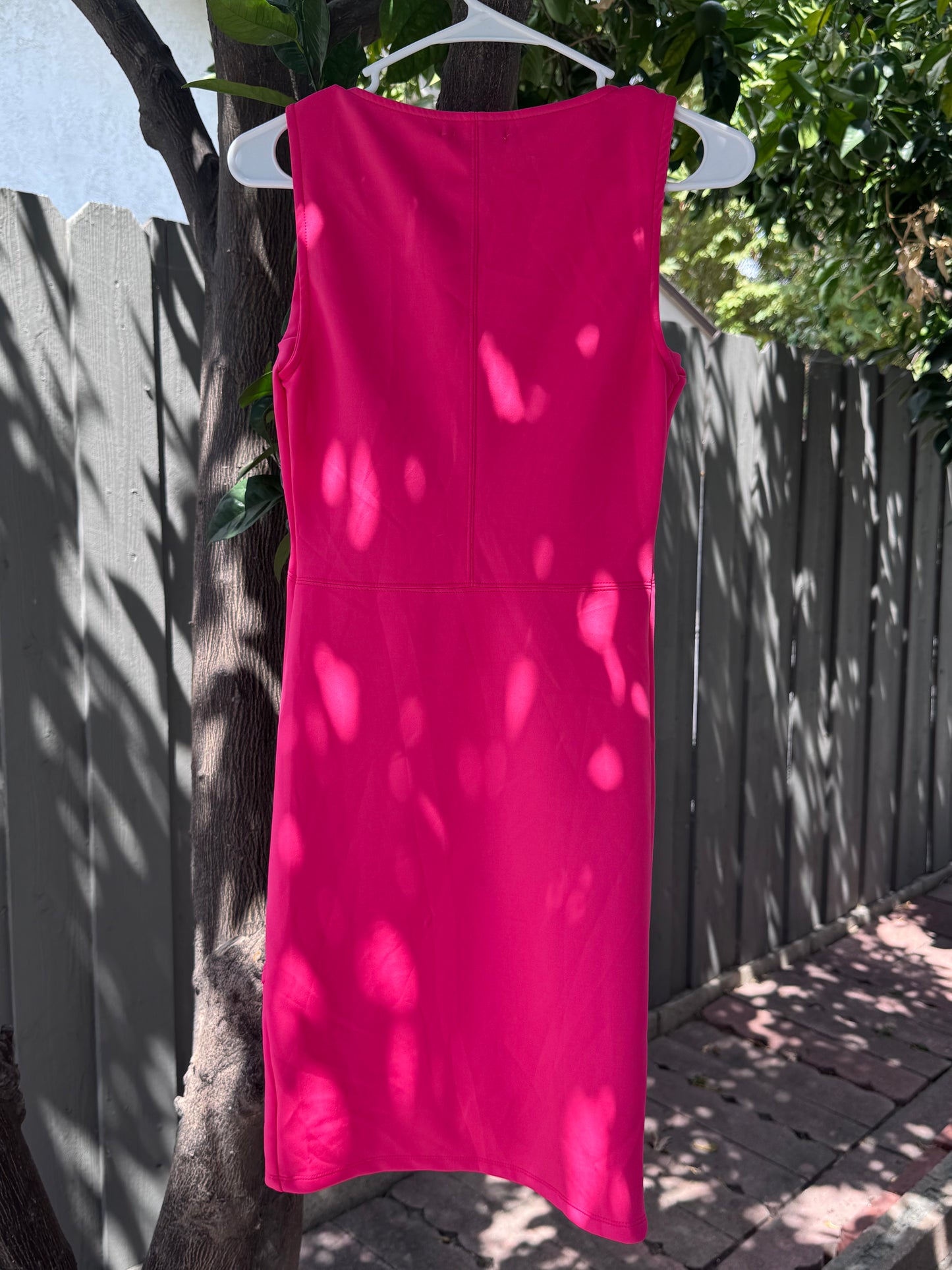 NEW Zara Hot Pink Body Con Dress Sz S