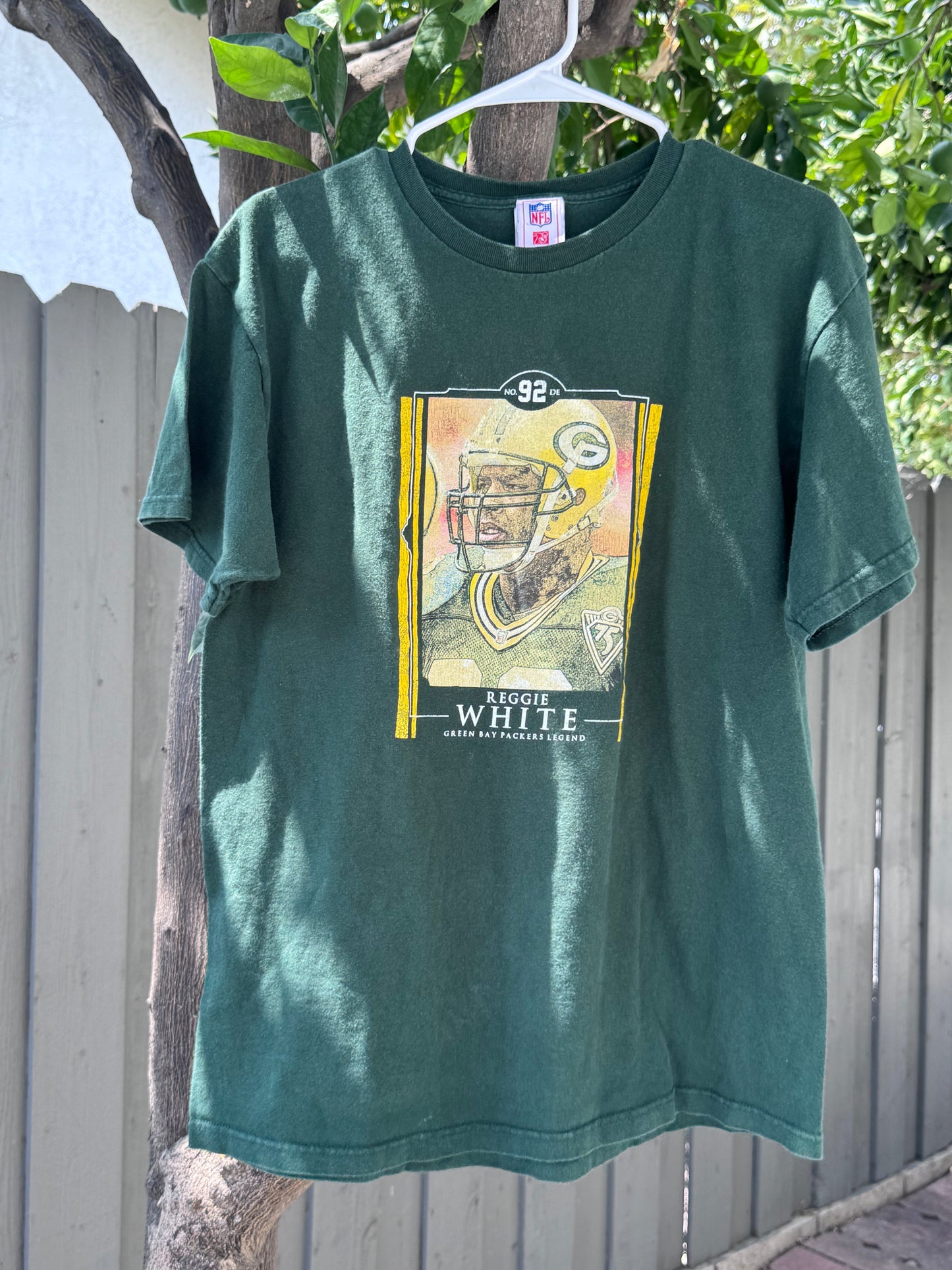 Vtg 90’s Reggie White Green Bay Packers NFL Players Licensed Tee Sz Large
