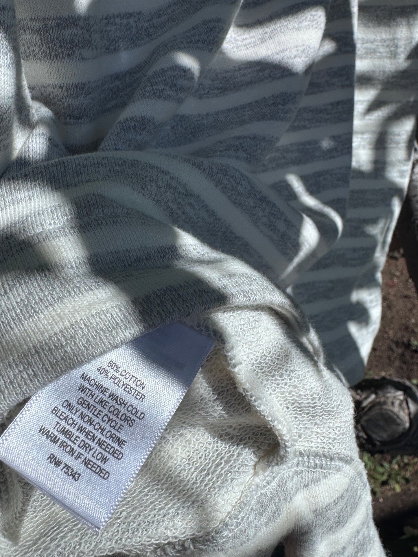 NEW Kenzie Gray and White Striped Casual Skirt Sz L