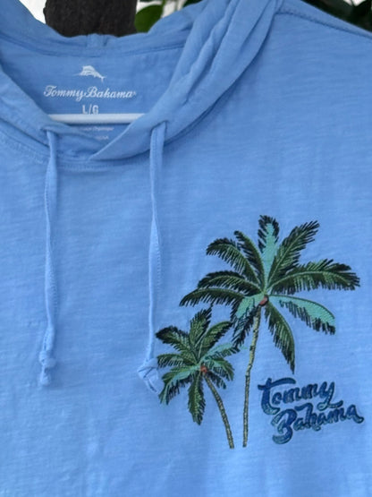 Vtg Single Stitch Tommy Bahama Embroidered Long Sleeve Sz L