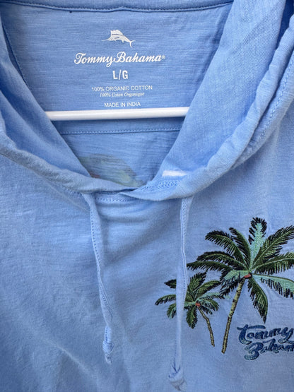 Vtg Single Stitch Tommy Bahama Embroidered Long Sleeve Sz L