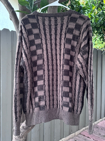 Vtg Claude Rene’ 80s-90s Cable Knit Sweater Sz L