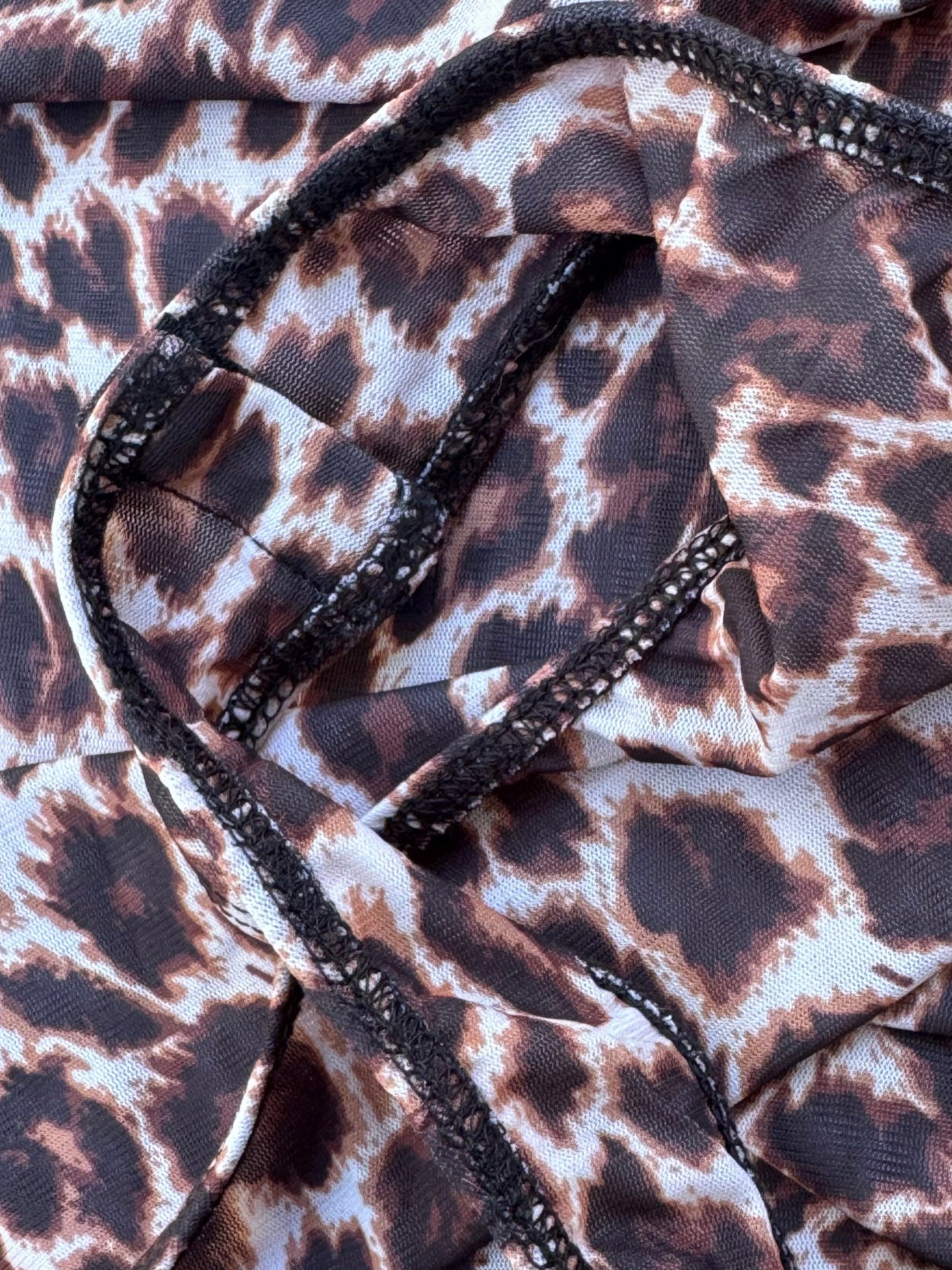 Lulus One-Shoulder Leopard Print Bodysuit – Size M