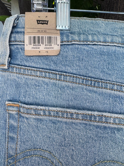 NEW Levi’s 501 Skinny High Rise Light Wash Jeans Women’s Sz 30x30