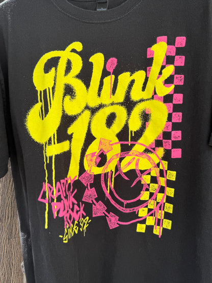 Blink-182 Neon Graffiti Punk Rock Tee Sz XL
