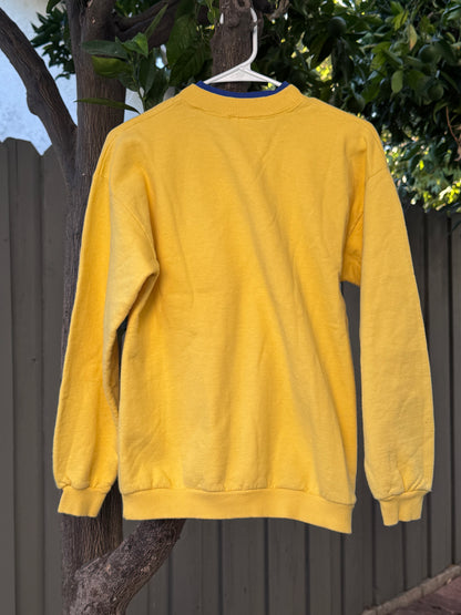 Vtg 90s Tropical Fish Gildan Heavy Cotton Crewneck Size M