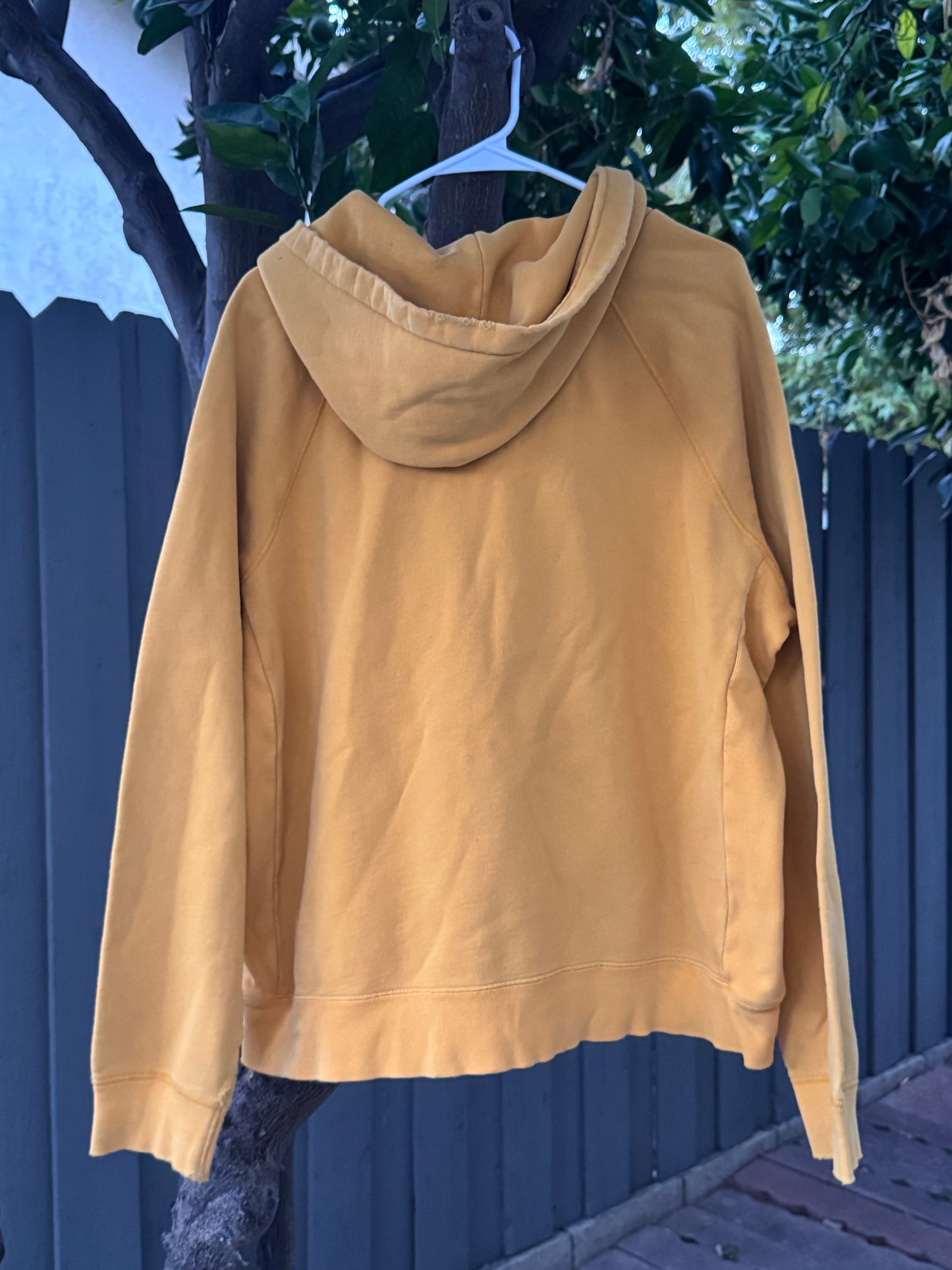 Vtg Abercrombie & Fitch Collegiate Hoodie “64” Mustard Yellow – Size L