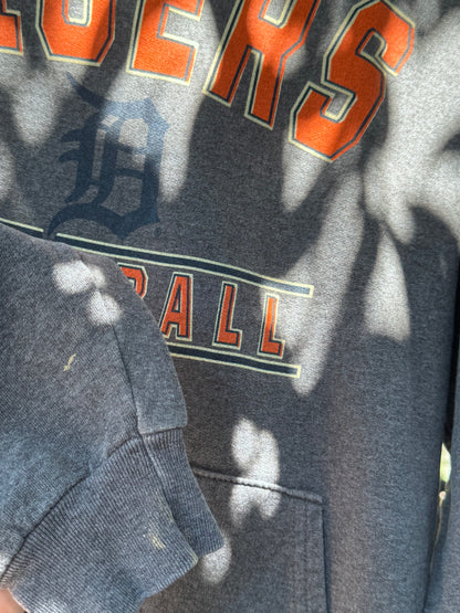 Detroit Tigers MLB Licensed Gray Pullover Hoodie – Size M