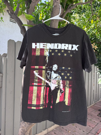 Jimi Hendrix American Flag Graphic Tee – Authentic Hendrix 2017 Sz L