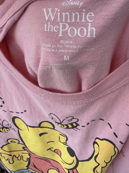 Disney Winnie the Pooh Pink Cropped Tee – Size M