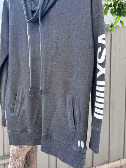 Victoria’s Secret Charcoal Gray Cowl Neck Hoodie Sz S