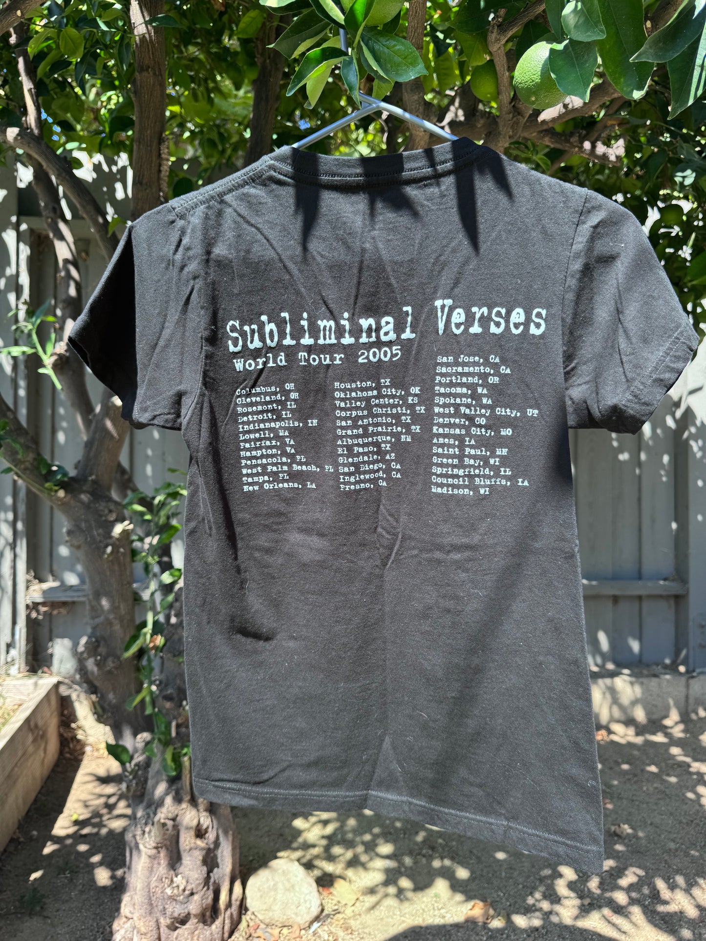 Slipknot Subliminal Verses World Tour 2005 Graphic Tee Size XS