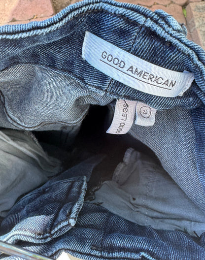 Good American Good Legs Raw Hem Skinny Jeans Women’s Sz 22
