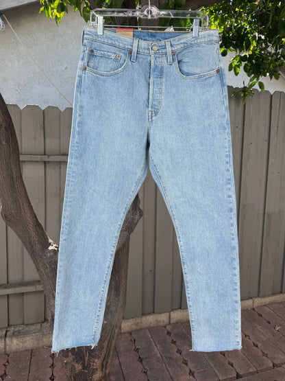 NEW Levi’s 501 Skinny High Rise Light Wash Jeans Women’s Sz 30x30