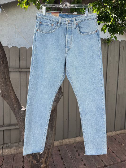 NEW Levi’s 501 Skinny High Rise Light Wash Jeans Women’s Sz 30x30