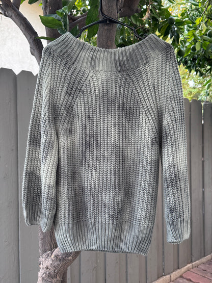 New Off The Shoulder Chunky Knit Sweater Sz S