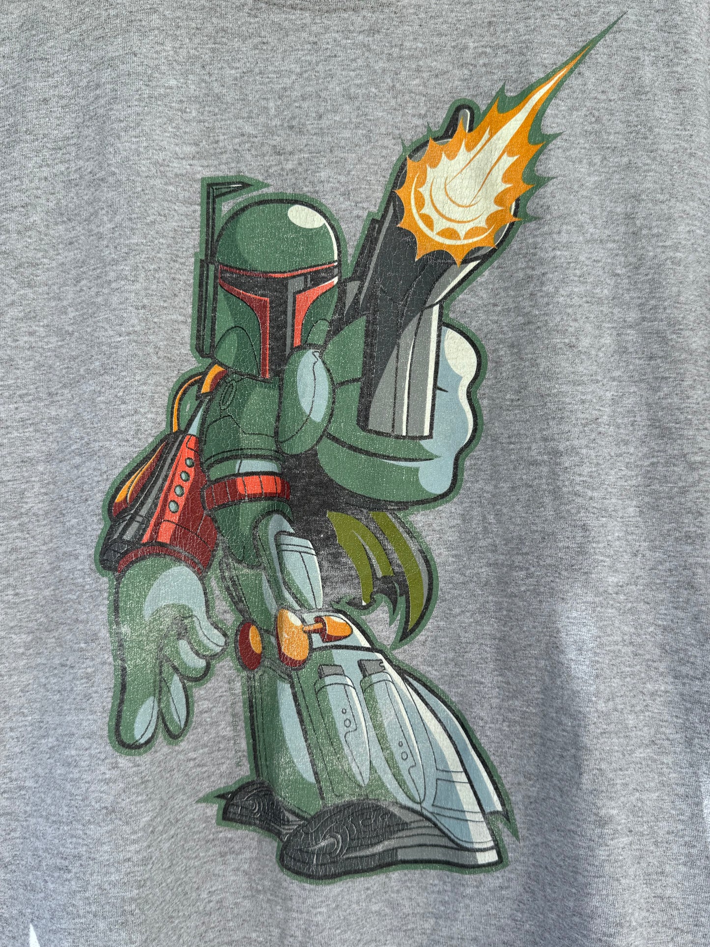 Vtg Walt Disney World Star Wars Boba Fett Graphic Tee Sz M